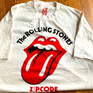 Rolling Stones XL SS T-Shirt Zip Code Tour North America 2015